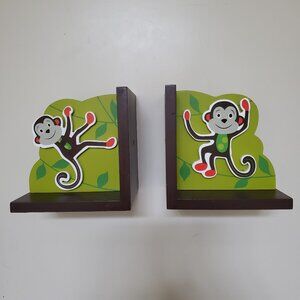 Monkey jungle theme bookends